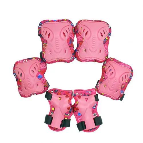 Protetor de joelho para patins, cotoveleira para proteção das mãos, para bicicleta, skate, patinação no gelo, protetor de pulso, 6 peças - Image 1