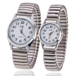 Relógio masculino e feminino com pulseira para expansão, relógio de quartzo para homens e mulheres, presente de dia dos namorados - Image 2