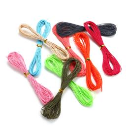 Corda de algodão encerado para fazer jóias, Beading Cord, Corda para DIY Pulseira, Suprimentos Colar, Acessórios, 1mm, 10m por lote - Image 2