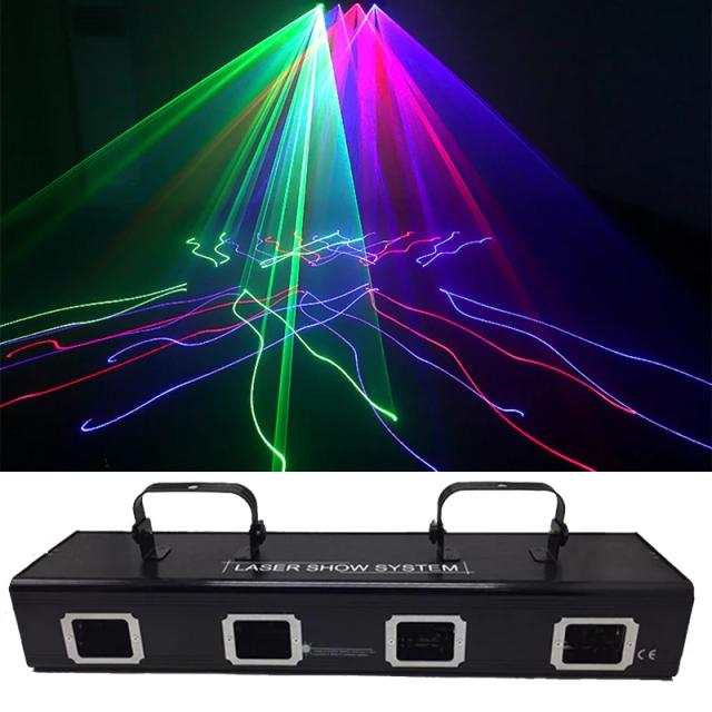 Canhão de Laser Multicolorido para Festas: Vermelho, Verde, Azul e Rosa - Efeitos Incríveis para DJ, KTV e Discoteca