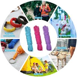 Paracord for Survival, Parachute Cord, Lanyard, Camping, Escalada, Corda, Caminhadas, Varal, 7 Núcleos de Suporte, 31 Metros, Dia 4mm - Image 3