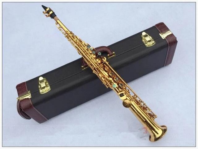 Saxofone Soprano Hetero Profissional Abalone com Chave de Fivela e Caixa Dura - Lançamento 2022