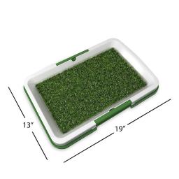 Toalete portátil de treinamento para cachorros interno para cachorros Simulação de penico para urinar no gramado Fácil de limpar Tapete de grama para animais de estimação Toalete plano - Image 5