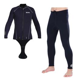 Roupa de mergulho masculina, camisa/calças de moletom de neoprene de 3mm, roupas de mergulho com fundo superior e duas peças para mergulho - Image 1