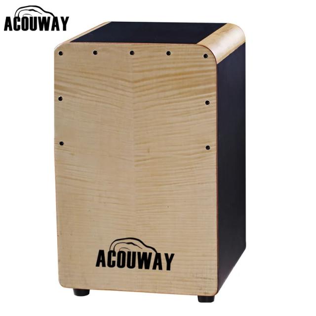 AcouWAY Drum Box Acústica Popular: Perfeita para Flamenco e Móveis de Sala de Estar com Banquinho de Madeira