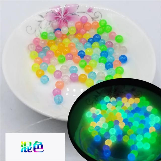 Contas Redondas de Acrílico Brilhante em Vários Diâmetros para Artesanato em Jóias - Ideal para Pulseiras e Colares DIY para Mulheres e Homens