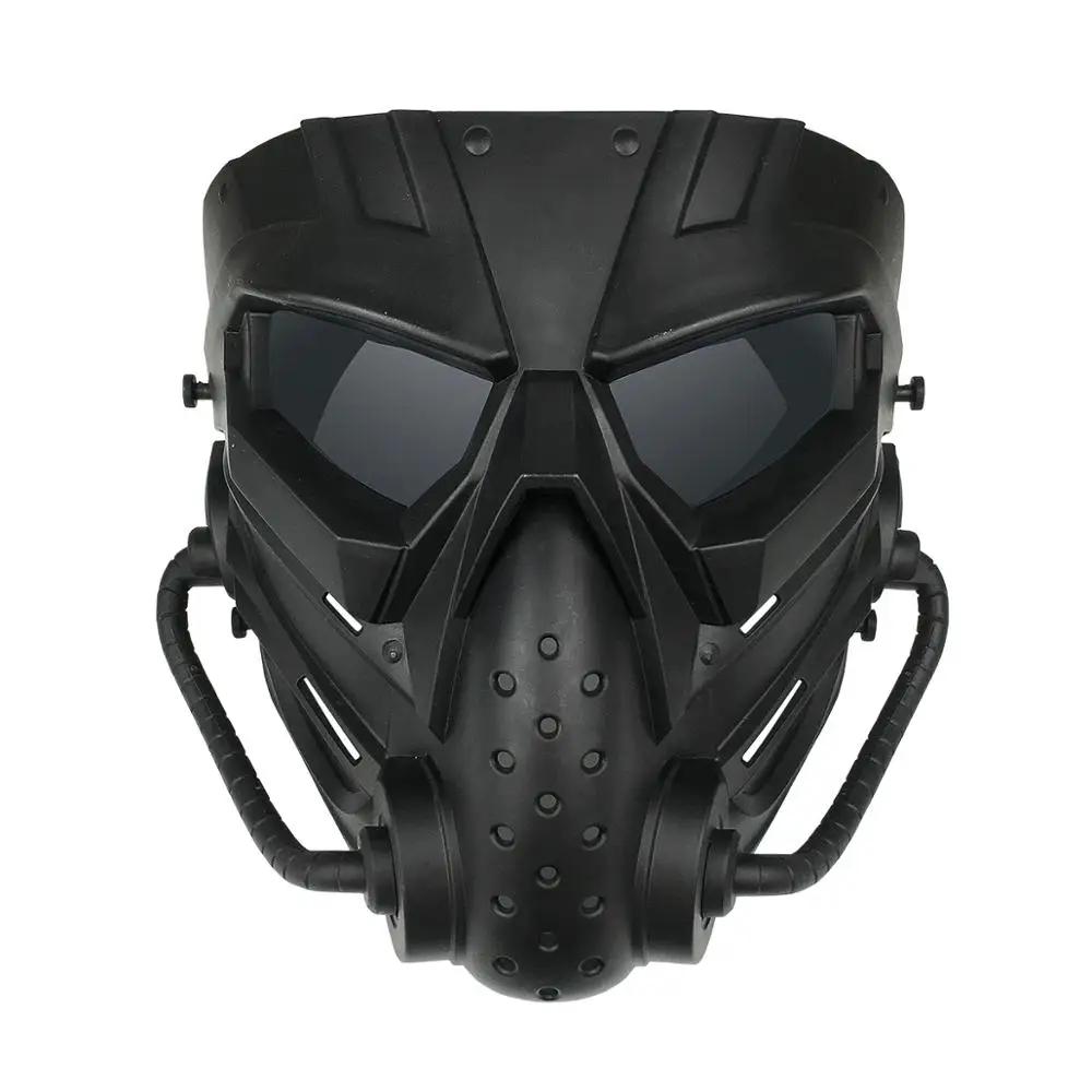 Airsoft-máscara facial tático para paintball, proteção de cabeça cheia, caça, ciclismo, cs, proteção de cabeça - Image 1
