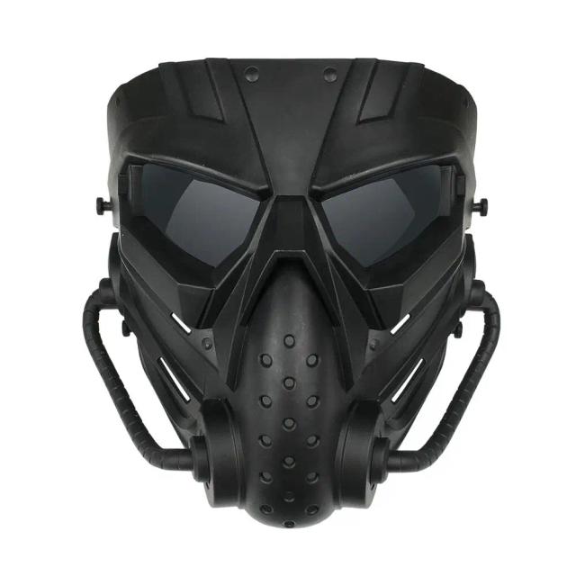 Máscara Facial Tática para Airsoft e Paintball - Proteção Completa para Caça, Ciclismo e Jogos CS