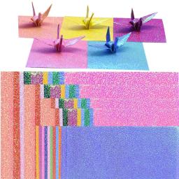 Papel origami quadrado multi tamanho, 10 cores, 50 peças, lado único, brilhante, dobrável, crianças, faça você mesmo, colorido, scrapbooking, artesanato, decoração - Image 1