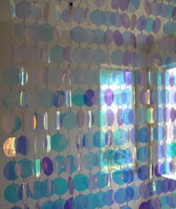 Cortinas de lantejoulas transparentes de plástico, ornamentos para decoração de festas de natal para casamento em casa - Image 3