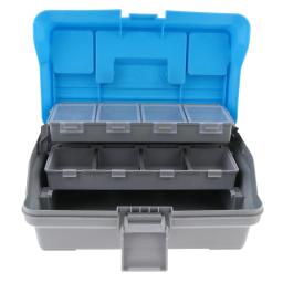 Estojo multiuso de 3 camadas para equipamento, bandeja de pesca, caixa de ferramentas, recipiente, bolsa de transporte - Image 3
