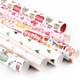 Papel de embrulho de presente, papel de embrulho de presente do dia dos namorados, casamento, amor, natal, caixa de papel com 10 peças - Image 4