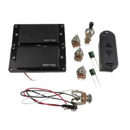 Captadores ativos para guitarra kerrey, conjunto de acessórios para captador de guitarra humaca, gola em v e ponte com potenciômetro - Image 2