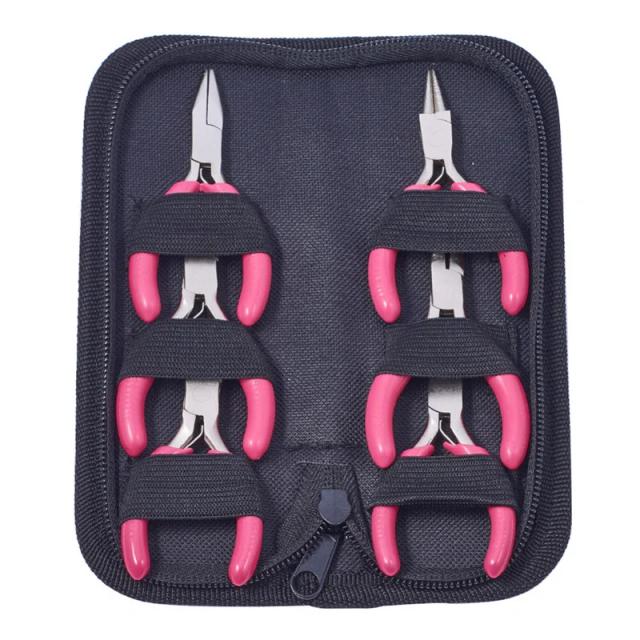 Conjunto de Alicates de Aço Carbono para Fabricação de Joias - Ferramentas de Artesanato com Vários Tamanhos para Criar Joias Personalizadas