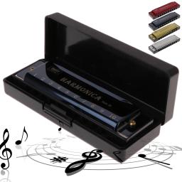 Harmonica com Case, Instrumento Musical, 10 Buracos, Chave de C, Educacional, Presente - Image 2