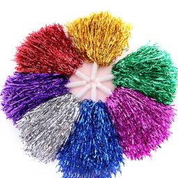 Pompons de animação de torcida rápida e metálica, 2 tamanhos de pompom para dança, animais de torcida, ação esportiva - Image 2