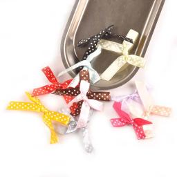 Laço colorido com estampa de bolinhas, 50 peças, decoração para natal, árvore, faça você mesmo, festa, casamento, aniversário, arco, decoração de presente c2397 - Image 1