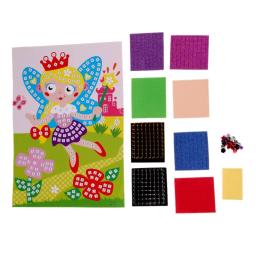 3d espuma mosaicos pegajoso arte de cristal princesa & borboletas adesivo jogo artesanato arte adesivo crianças crianças giftintelligent educação - Image 3