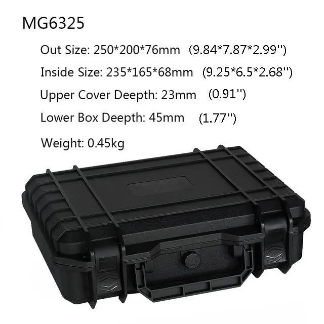 Estojo tático para pistola de airsoft, acessório de plástico abs à prova de choque com espuma pré-cortada - Image 1