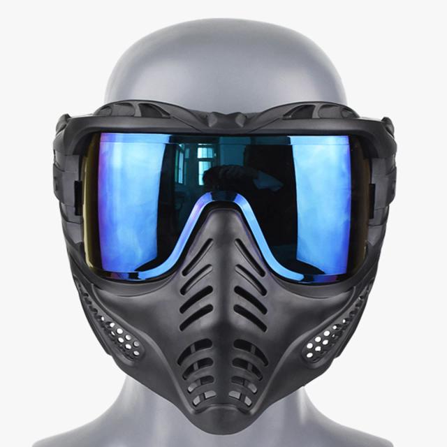 Máscara Completa CS com Respirador Eyeglass: Protetor de Paintball e Gás para Airsoft e Uso Hazmat