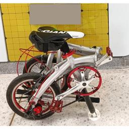 Roda de bicicleta dobrável, atualizada, 14, 16, 20 polegadas, fácil empurrar, para roda de estacionamento, 3.5cm de diâmetro - Image 5