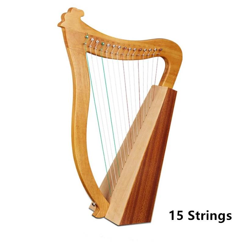 Jlm-harpa 15 ou 19 cordas, instrumento musical, portátil, pequeno, lira, fácil de aprender - Image 1