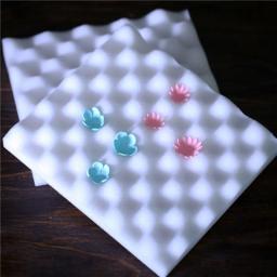 Espuma secagem almofadas para bolo e fondant, 2pcs, molde de flor, moldar esponja, pasta de goma, bakeware ferramenta - Image 1