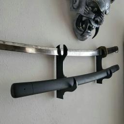 Suporte de espada de acrílico gancho fixado na parede samurai espada suporte de exibição - Image 6