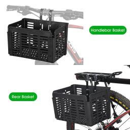 Cesto dobrável para bicicleta west biking, cesta de bagagem traseira para ciclismo, mtb, acessório para guidão e armazenamento frontal - Image 5