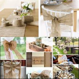 2m/rolo de tecido de serapilheira de juta natural hessian artesanato fita de cânhamo festa de casamento decoração de costura de natal presente diy embalagem - Image 5