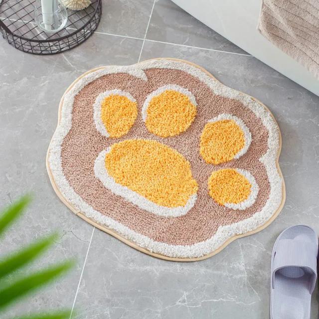 Tapete Antiderrapante Absorvente para Banheiro com Estampa de Gato, Macio e Ideal para Crianças e Quarto