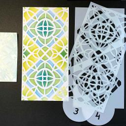 Estêncil de pintura para scrapbook, 10 peças, estêncil para decoração de parede do piso, do bolo, azulejos e decoração de artesanato - Image 6