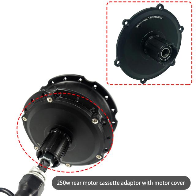 Kit de Conversão Aftermarket para Bicicleta Elétrica - Acessórios do Motor, Junta, Tampa de Borracha e Sensor Hall
