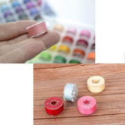 Bobinas plásticas com fio para máquinas de costura 20 carretéis de linha multicoloridos Bobinas de máquinas de costura Acessórios de costura - Image 4