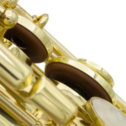 Saxofone almofadas de madeira acessórios do instrumento universal botão couro almofadas para tenor alto soprano sax peças instrumento musical - Image 2