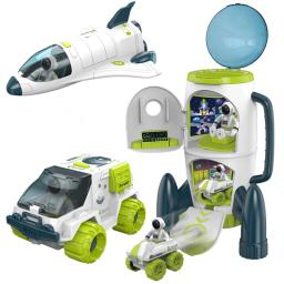 Acústica espaço óptico foguete brinquedo astronauta nave espacial brinquedos modelo estação espacial foguete aviação série brinquedos menino presente - Image 1