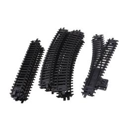 26x acessório diy 1/87 ho modelo de plástico trem ferroviário kits de trilhos presente - Image 6