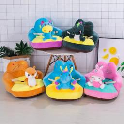 Assento de apoio do sofá do bebê dos desenhos animados bonitos do miúdo alimentação lavável cadeira de pelúcia aprendizagem sentar criança ninho puff alimentação berço - Image 4