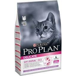 Pro Plano de alimento seco para gatos com a digestão sensível e exigente para o alimento, com a turquia, o Pacote, o 3 kg x 4 pcs. - Image 1