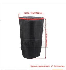 Yibuy-estojo de tecido para tambor com alças reforçadas, Gig Bag macio com zíper, percussão africana, 12" - Image 6