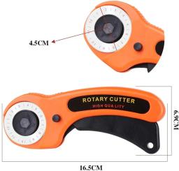 Artesanato de couro 45mm cortador rotativo ferramenta de corte de couro cortador de tecido lâmina circular diy retalhos costura estofando ajuste olfa corte - Image 6