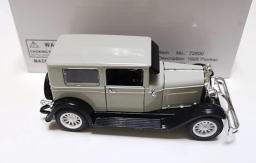Carro de brinquedo vintage em liga metálica, modelo clássico colecionável do papelão fundido e retrô com caixa original para decoração, 1/32 - Image 4