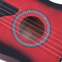 Guitarra acústica de basswood de 25 polegadas com cordas de picareta para instrumento musical de cordas iniciante quente - Image 5