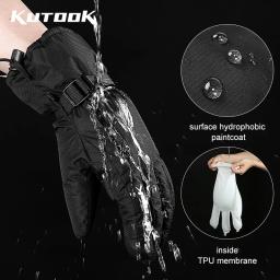 Kutook luvas térmicas de esqui de inverno, à prova d'água, à prova de vento, proteção para punho, esqui, snowboard, para homens e mulheres, mtb, snowmobile - Image 3