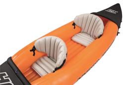 WolFAce Inflável Caiaque Pesca Barco Portátil Esporte Aquático com Paddle Bomba e Saco para 2 Pessoas Laranja 2023 Novo 331x88cm - Image 4