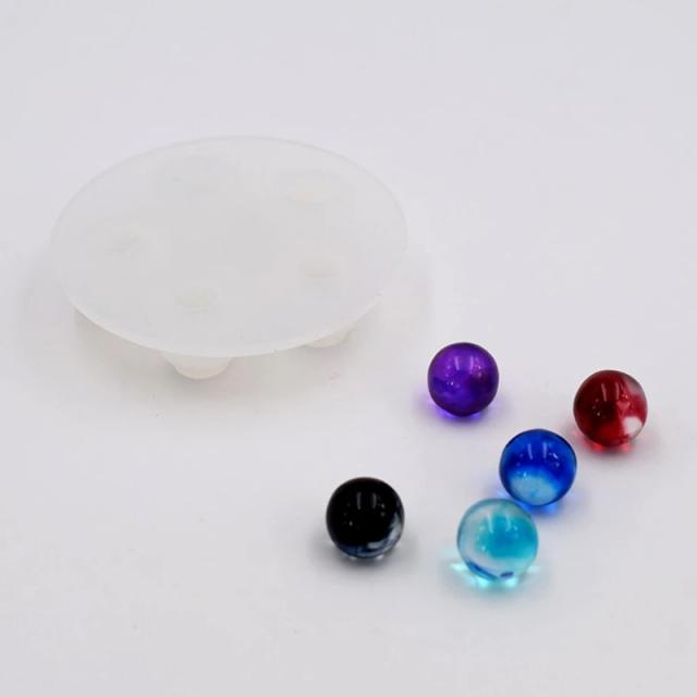 Colar de silicone em forma de bola com pingente - Molde de joalheria para artesanato em resina DIY, 1 peça