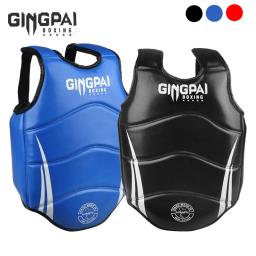 Guarda no peito boxe mma kickboxing corpo colete protetor artes marciais wtf reversível rib shield taekwondo treinamento alvo uniforme - Image 2