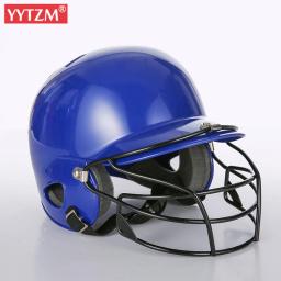 Azul profissional capacete de beisebol adulto adolescente crianças cabeça da orelha máscara protetora baseballs jogo treinamento capacete softball - Image 5