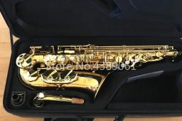 Jupiter segundo-saxofone de laca dourada, instrumento musical reto de laca dourada, com estojo e acessórios - Image 2