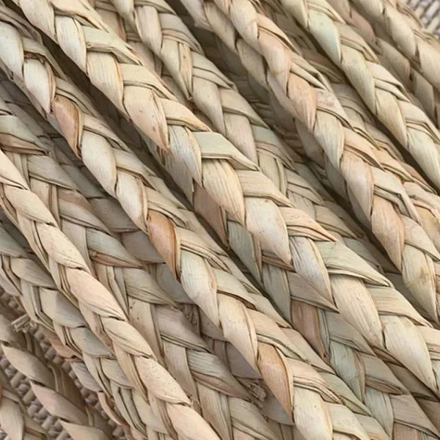 Corda de Grama Natural Calamus para Decoração e Artesanato - 10 m de Material de Palha para Tranças, Cadeiras, Cestas e Reparos